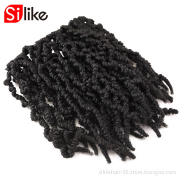 High quality BombTwist Crochet Hair Extensions T30/1B/BUG  10 Inch Crochet Twist Hair 15 Roots/Pack Spring Twist Crochet Braids
